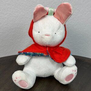 Manhattan Toy Fairytale White Rabbit Plush Baby Travel Toy with Teether Clip On